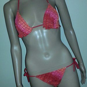 Pink and red bikini - S/M